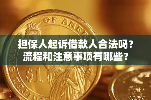 北京担保人起诉借款人合法吗？流程和注意事项有哪些？