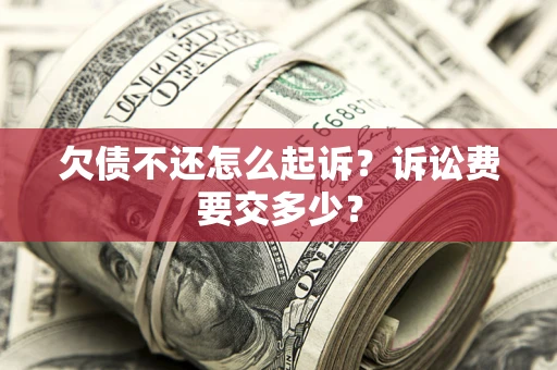 北京欠债不还怎么起诉？诉讼费要交多少？