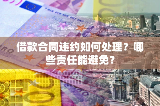 北京借款合同违约如何处理？哪些责任能避免？