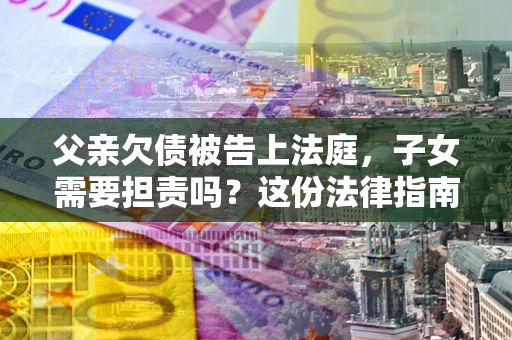 北京父亲欠债被告上法庭，子女需要担责吗？这份法律指南必须看完
