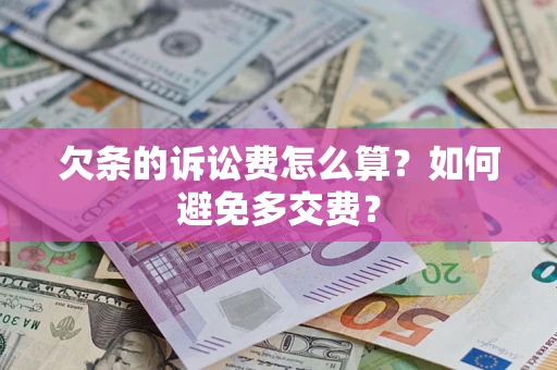 北京欠条的诉讼费怎么算？如何避免多交费？