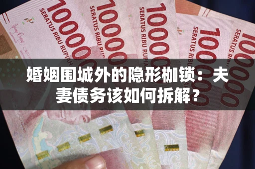 北京婚姻围城外的隐形枷锁：夫妻债务该如何拆解？